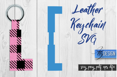 Leather Keychain Alphabet SVG | Key Fob Numbers SVG | Bag Tag Design