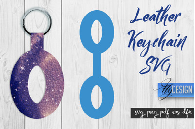 Leather Keychain Alphabet SVG | Key Fob Numbers SVG | Bag Tag Design