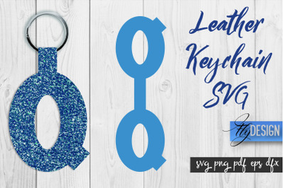 Leather Keychain Alphabet SVG | Key Fob Numbers SVG | Bag Tag Design