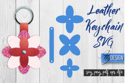 Leather Keychain Alphabet SVG | Key Fob Numbers SVG | Bag Tag Design