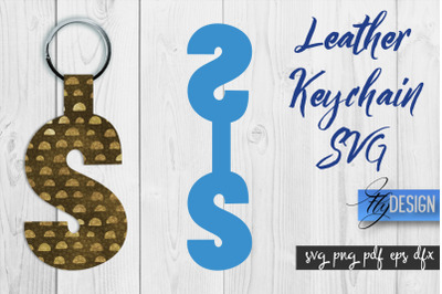 Leather Keychain Alphabet SVG | Key Fob Numbers SVG | Bag Tag Design