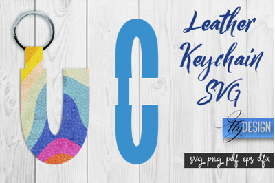 Leather Keychain Alphabet SVG | Key Fob Numbers SVG | Bag Tag Design