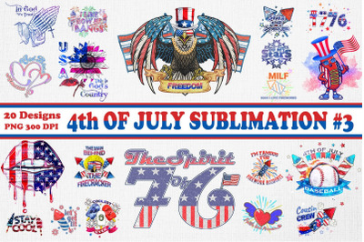 4th Of July Bundle-20 Designs-220615