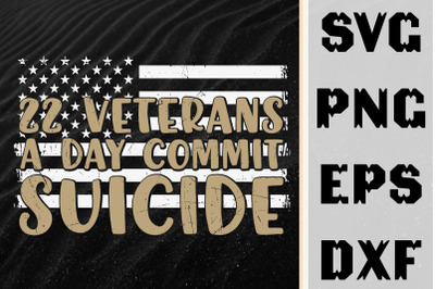 22 Veterans A Day Commit Design