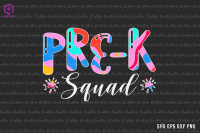 Pre-K Squad Tie Dye Back To School