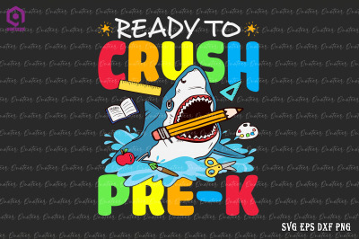 Ready To Crush Pre-K Shark Back To Schoo