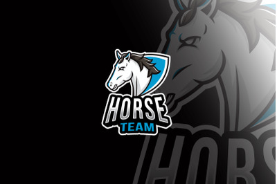 Horse Team Esport Logo Template