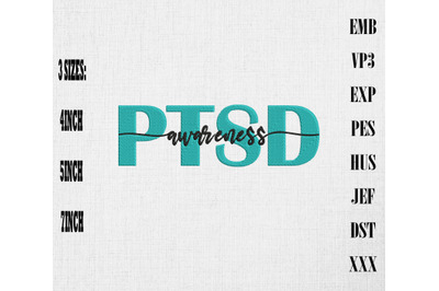 PTSD Awareness Embroidery