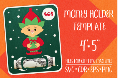 Christmas Elf Card | Money Holder Template