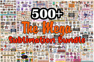 500+ File The Mega Retro Sublimation Bundle