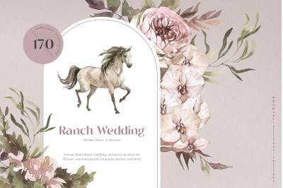 Ranch Wedding and modern rustic set