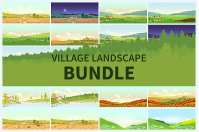 Village landscape bundle