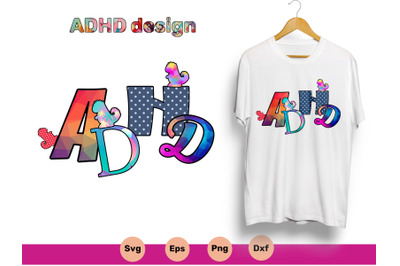 ADHD Graphic with Dinosaurs Kids SVG PNG