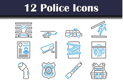 Police Icon Set