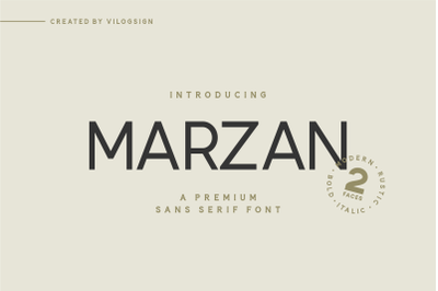 Marzan a Sans Serif Texture Font