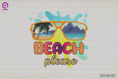 Beach Please Summer Sublimation