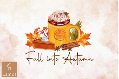 Fall Into Autumn Lovers Sublimation PNG