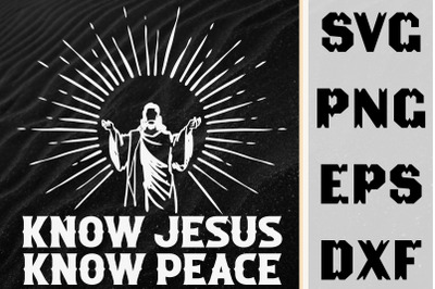 Know Jesus Knows Peace Design
