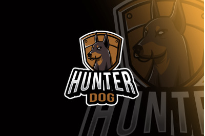 Hunter Dog Esport Logo Template
