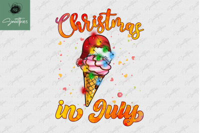 Christmas In July Ice Cream Popsicle PNG