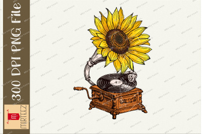 Sunflower Speaker Vintage Creative Png