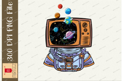 Television Boy Galaxy Creative Design