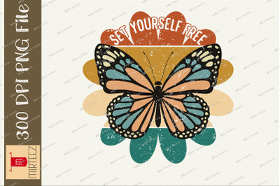 Set Yourself Free Butterfly Sublimation