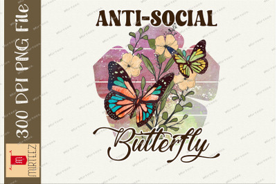 Aiti Social Butterfly Design Sublimation