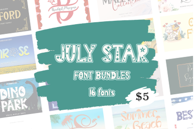 July Star Font Bundles