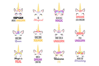 Magic unicorns quotes. Belive in magic&2C; never stop dreaming and unicor