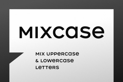 Mixcase - Mixed Case Font Family