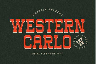 western carlo Typeface