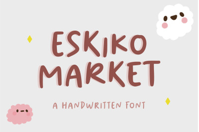 Eskiko Market - Handwritten Font
