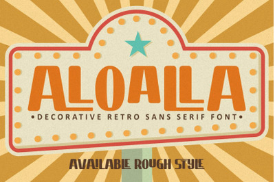 ALOALLA - Decorative Retro Sans Serif Font