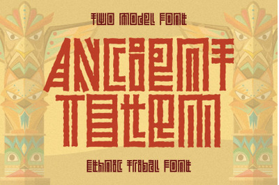 Ancient Totem - Ethnic Tribal Font