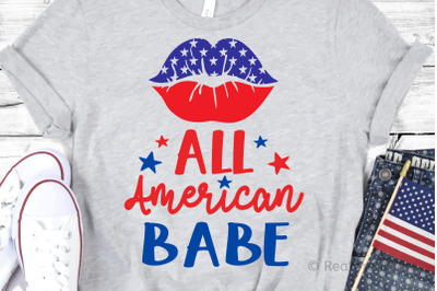 All American Babe SVG