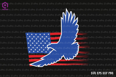 American Flag Eagle 4th of July