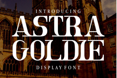 Astra Goldie - Display Font