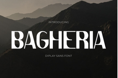 Bagheria - Stylish Modern Sans Font