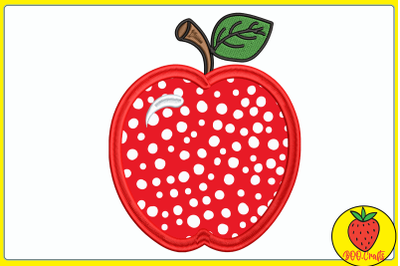 Apple Kindergarten Embroidery Design