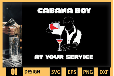 Cabana Boy At Your Service - Bartender