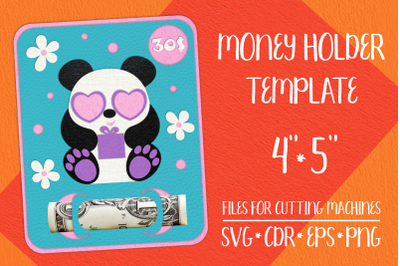 Panda Birthday Card | Money Holder Template