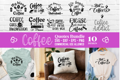 Coffee SVG Quotes Bundle