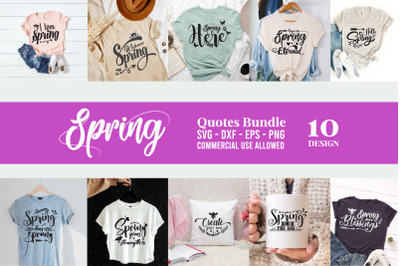 Spring SVG Bundle with 10 SVG Cut Files