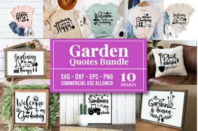 Garden SVG bundle 10 designs