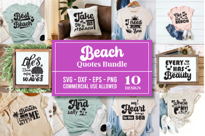 Beach quotes SVG Bundle