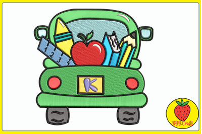 Truck Kindergarten Embroidery Design