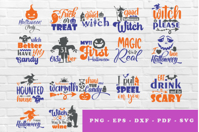 Halloween Quotes Bundle SVG