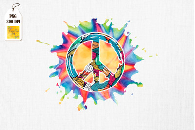 Peace Sign Hippie Tie Dye