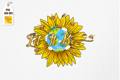 Let It Be Hippie Sunflower